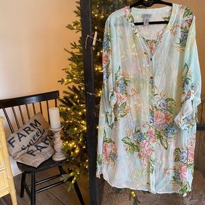 Catherine’s Sheer Floral Tunic